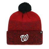 Washington Nationals Darkfreeze Cuffed Knit Hat with Pom Red