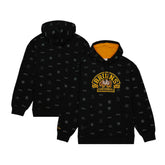 Boston Bruins Mitchell & Ness 100th Anniversary Allover Print Pullover Hoodie - Black Hoodies