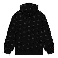 Boston Bruins Mitchell & Ness 100th Anniversary Allover Print Pullover Hoodie - Black Hoodies