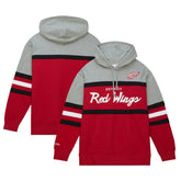 Detroit Red Wings Head Coach Pullover Hoodie - Red/Gray Hoodies