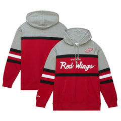 Detroit Red Wings Head Coach Pullover Hoodie - Red/Gray Hoodies