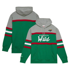 Minnesota Wild Head Coach Pullover Hoodie - Green/Gray Hoodies
