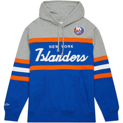 New York Islanders Head Coach Pullover Hoodie - Royal/Gray Hoodies