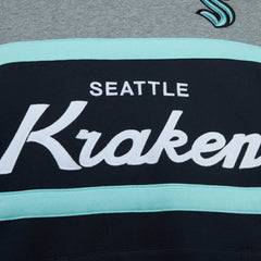 Seattle Kraken Head Coach Pullover Hoodie - Deep Sea Blue/Gray Hoodies