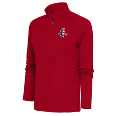 Boston Red Sox Antigua Women's Patriotic Tribute Half-Zip Pullover Top Red
