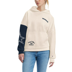 Dallas Cowboys Tommy Hilfiger Women's Harriet Pullover Hoodie - Cream cheap