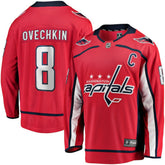 Alexander Ovechkin Washington Capitals Fanatics Captain Patch Home Breakaway Jersey - Red Jerseys