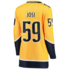 Roman Josi Nashville Predators Fanatics Women's Home Breakaway Player Jersey - Gold Jerseys