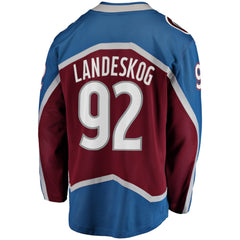 Gabriel Landeskog Colorado Avalanche Fanatics Captain Patch Home Breakaway Jersey - Burgundy Jerseys