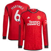 Lisandro Martínez Manchester United 2023/24 Home Long Sleeve Player Jersey Discount - Red
