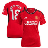 Casemiro Manchester United Women's 2023/24 Home Replica Player Jersey Discount - Red