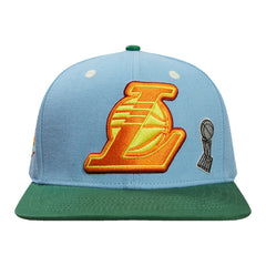 Los Angeles Lakers Pro Standard Retro Program 2-Tone Snapback Hat - Light Blue/Green on sale