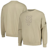 New York Mets Pro Standard Neutral Drop Shoulder Pullover Sweatshirt Pewter