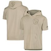 Milwaukee Brewers Pro Standard Neutral Hoodie T-Shirt Tan