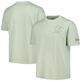 Miami Marlins Pro Standard Oversized Neutral CJ Dropped Shoulders T-Shirt Mint