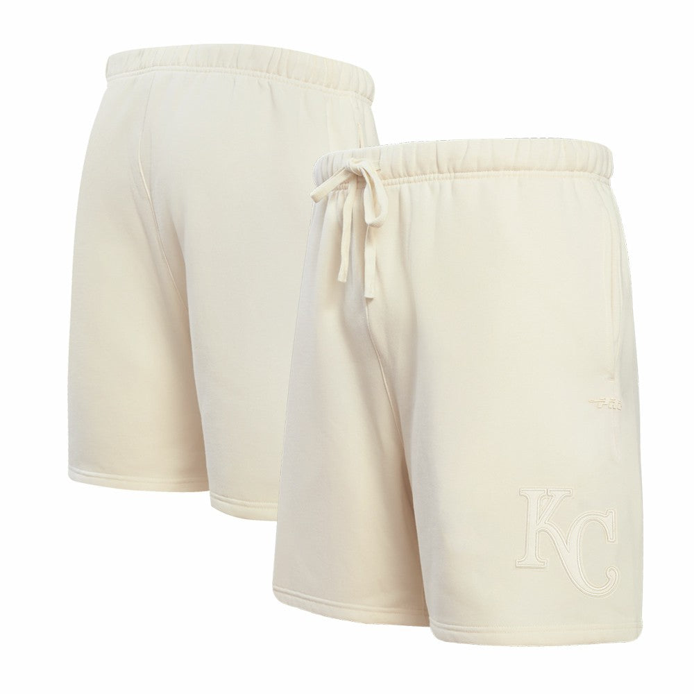 Kansas City Royals Pro Standard Neutral Fleece Shorts Cream
