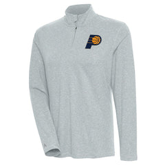 Indiana Pacers Antigua Women's Confront Quarter-Zip Pullover Top - Heather Gray discount