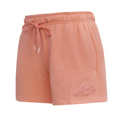 Atlanta Braves Pro Standard Women's Neutral Fleece Shorts Pink