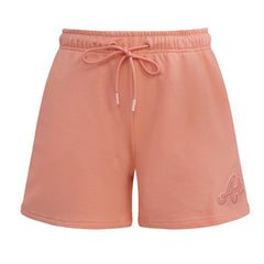 Atlanta Braves Pro Standard Women's Neutral Fleece Shorts Pink