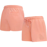 Los Angeles Dodgers Pro Standard Women's Neutral Fleece Shorts Pink