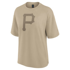 Pittsburgh Pirates Women's Oversized Elements T-Shirt Khaki