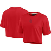St. Louis Cardinals Women's Elements Super Soft Boxy Cropped T-Shirt Red