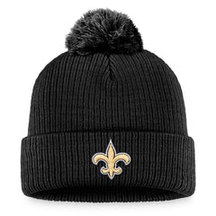 New Orleans Saints Women's Cuffed Knit Hat with Pom - Black sale