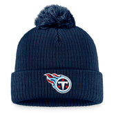 Tennessee Titans Women's Cuffed Knit Hat with Pom - Navy discount