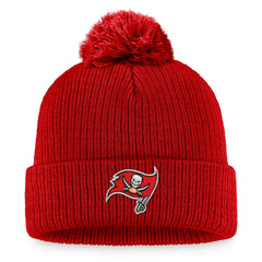 Tampa Bay Buccaneers Women's Cuffed Knit Hat with Pom - Red for sale