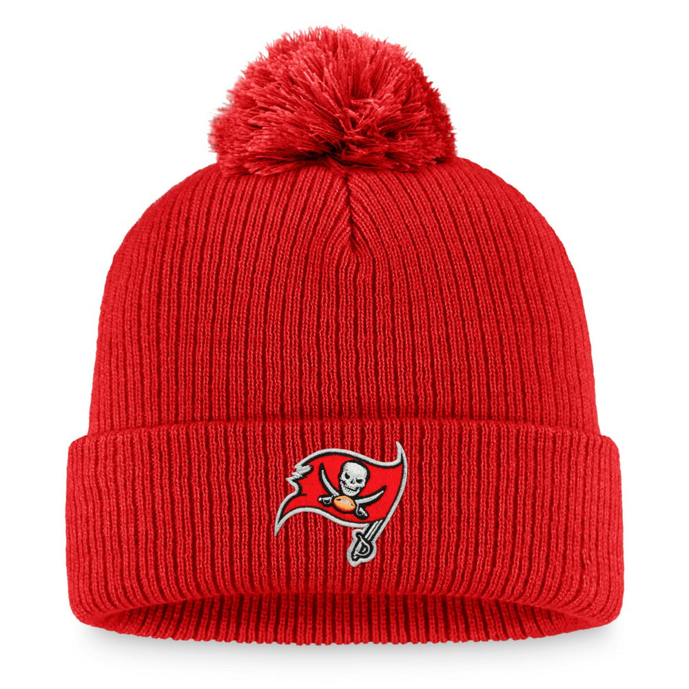 Tampa Bay Buccaneers Women's Logo Cuffed Knit Hat with Pom - Cardinal online