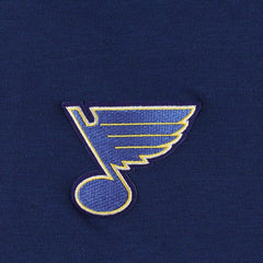 St. Louis Blues Antigua Spikes Raglan Quarter-Zip Hoodie - Heather Navy Hoodies