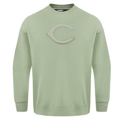 Cincinnati Reds Pro Standard Neutral Drop Shoulder Pullover Sweatshirt Green