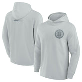 Boston Bruins Fanatics Elements Lightweight Tri-Blend Fleece Hoodie - Gray Hoodies