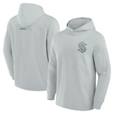 Seattle Kraken Fanatics Elements Lightweight Tri-Blend Fleece Hoodie - Gray Hoodies