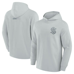 Seattle Kraken Fanatics Elements Lightweight Tri-Blend Fleece Hoodie - Gray Hoodies