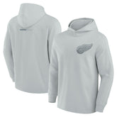 Detroit Red Wings Fanatics Elements Lightweight Tri-Blend Fleece Hoodie - Gray Hoodies