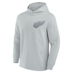 Detroit Red Wings Fanatics Elements Lightweight Tri-Blend Fleece Hoodie - Gray Hoodies