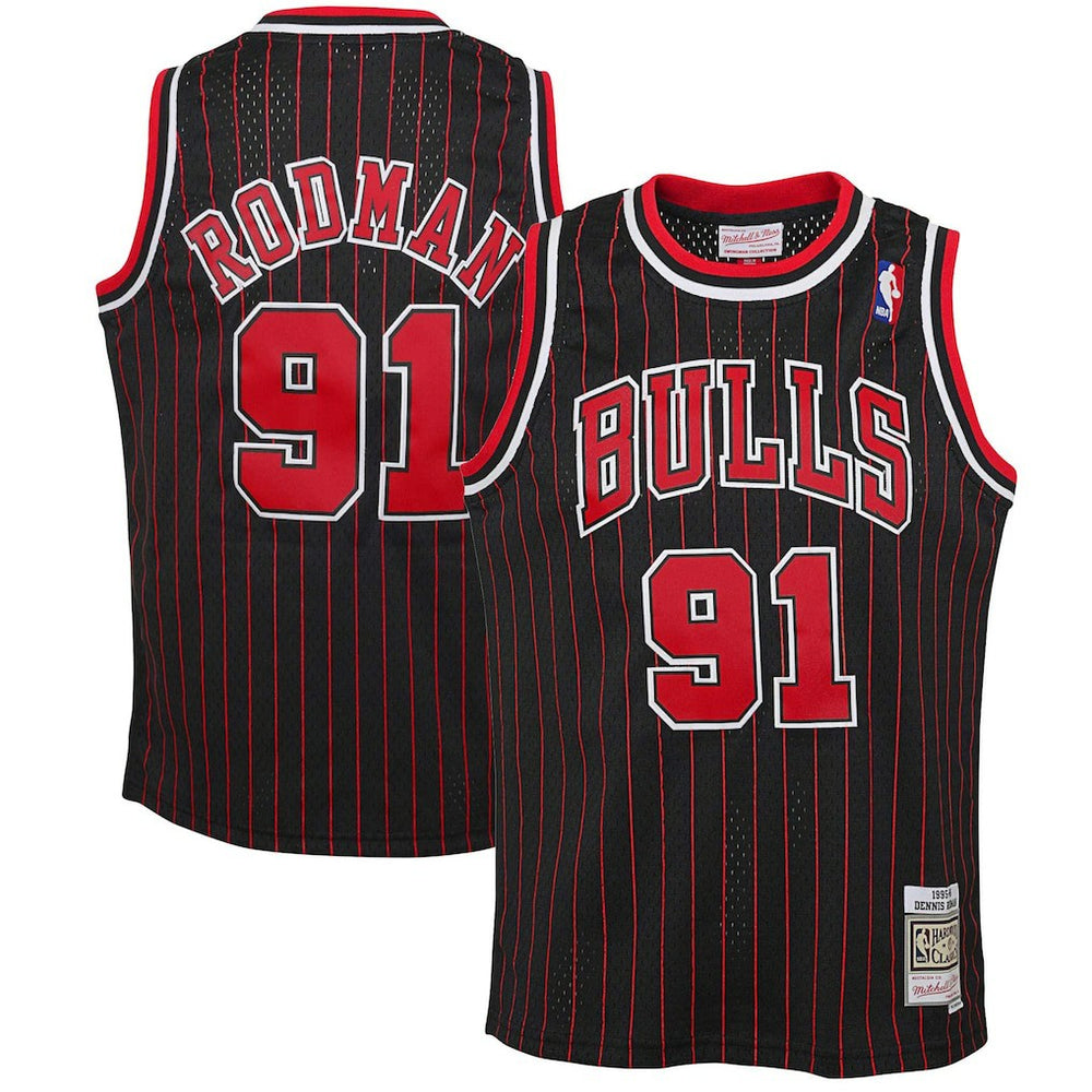 Dennis Rodman Chicago Bulls Youth 1995/96 Hardwood Classics Swingman Jersey sale - Black sale