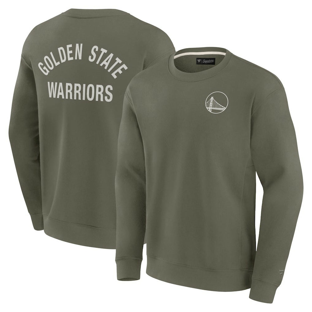 Golden State Warriors Unisex Elements Super Soft Fleece Pullover Sweatshirt sale - Olive shop