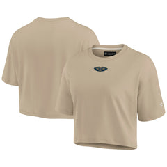 New Orleans Pelicans Women's Elements Super Soft Boxy Cropped T-Shirt - Khaki sale