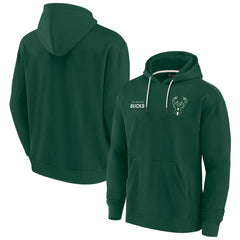 Milwaukee Bucks Unisex Elements Super Soft Fleece Pullover Hoodie - Hunter Green for sale