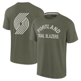 Portland Trail Blazers Unisex Elements Super Soft Short Sleeve T-Shirt - Olive discount