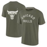 Chicago Bulls Unisex Elements Super Soft Short Sleeve T-Shirt sale - Olive for sale