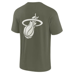 Miami Heat Unisex Elements Super Soft Short Sleeve T-Shirt - Olive for sale