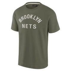 Brooklyn Nets Unisex Elements Super Soft Short Sleeve T-Shirt - Olive sale