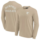 Memphis Grizzlies Unisex Elements Super Soft Long Sleeve T-Shirt - Khaki on sale