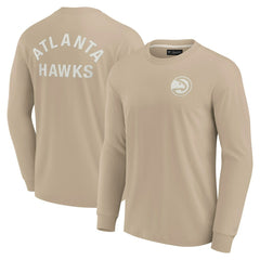 Atlanta Hawks Unisex Elements Super Soft Long Sleeve T-Shirt - Khaki shop