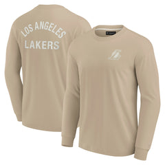 Los Angeles Lakers Unisex Elements Super Soft Long Sleeve T-Shirt - Khaki shop