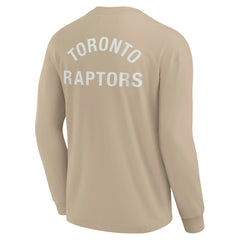 Toronto Raptors Unisex Elements Super Soft Long Sleeve T-Shirt - Khaki on sale