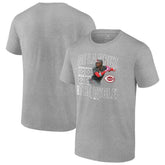 Elly De La Cruz Cincinnati Reds Cycle T-Shirt Heather Gray